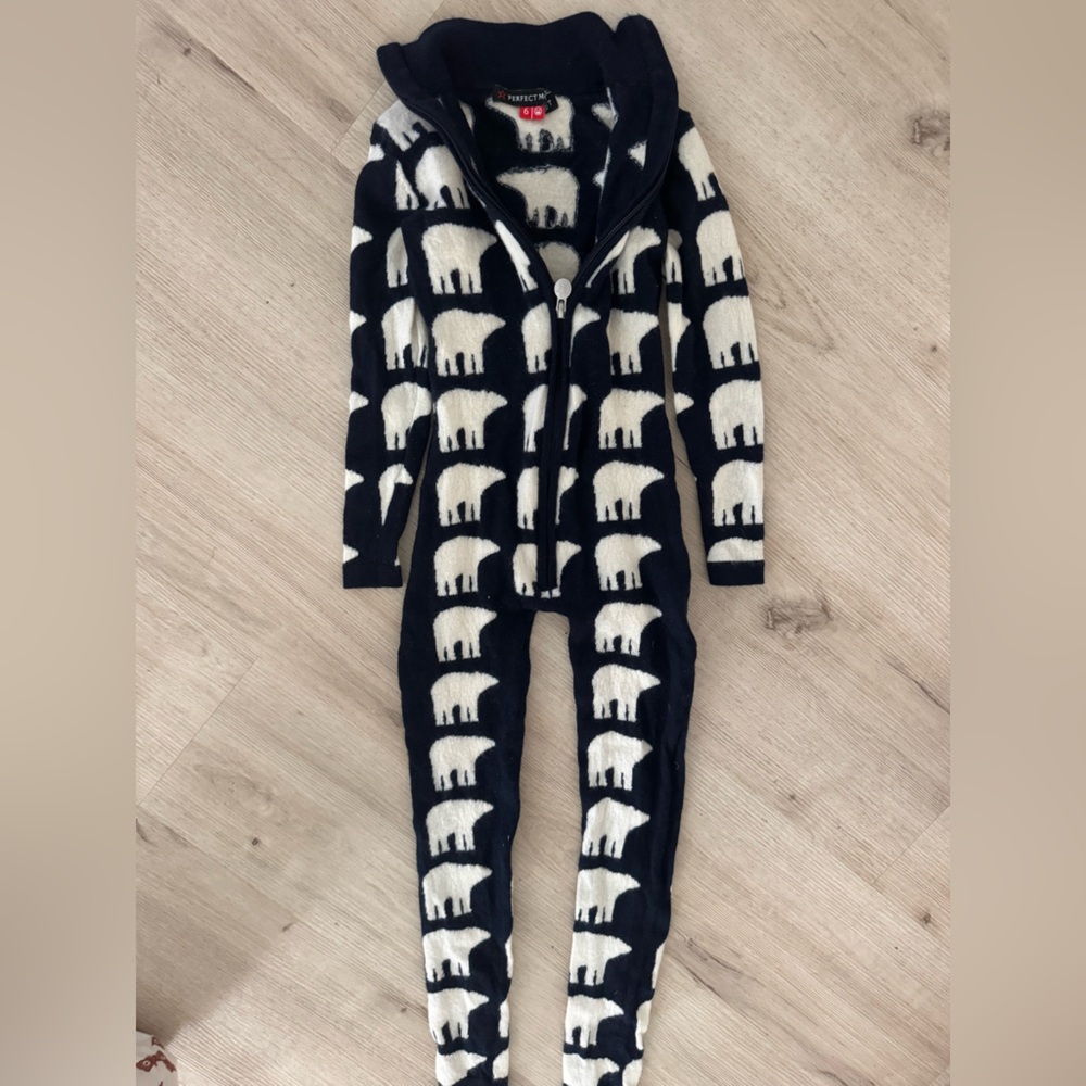 Perfect Moment Polar Bear Zip-Up Bodysuit Kids